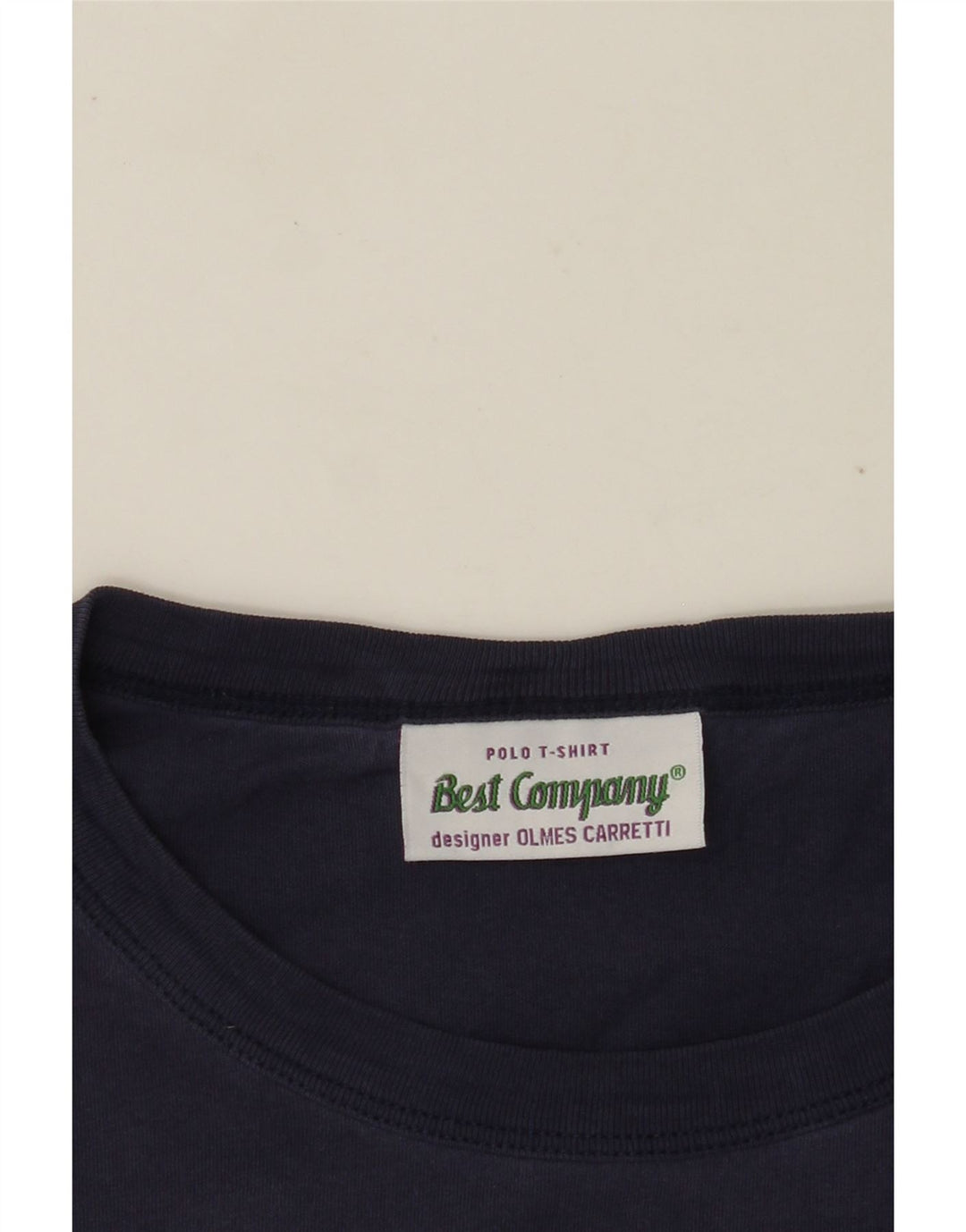 BEST COMPANY Mens Graphic T-Shirt Top Small Navy Blue