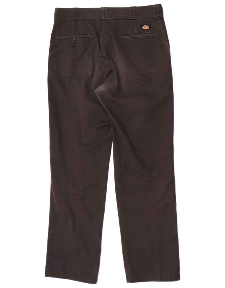 Dickies Mens Straight Chino Trousers W32 L32 Black
