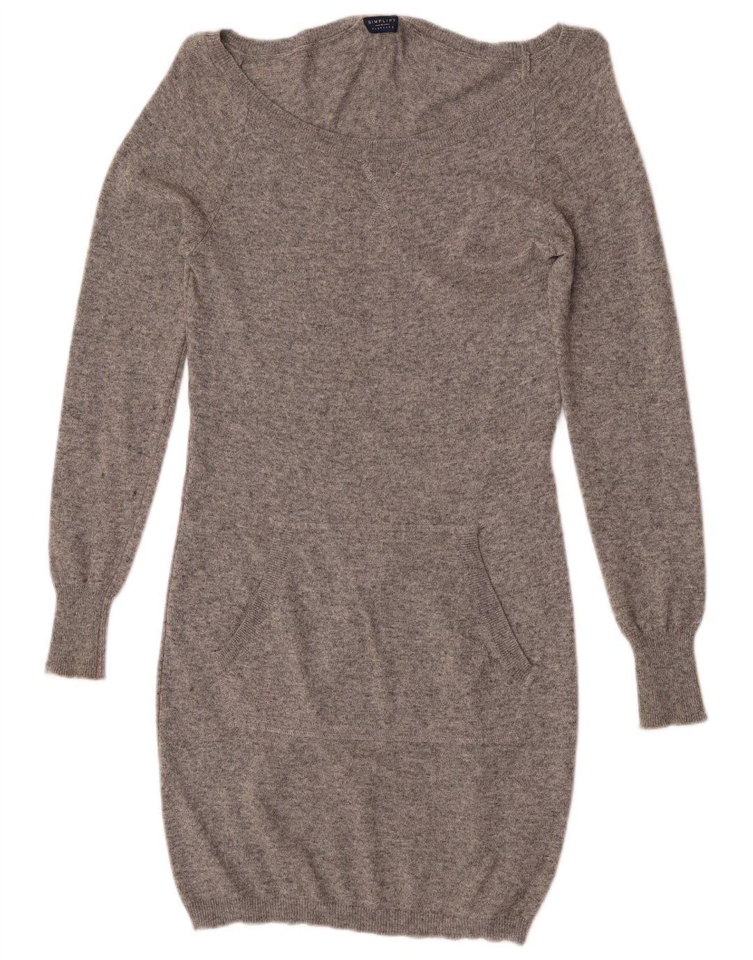 Playlife Womens Jumper Dress UK 10 Small Grey