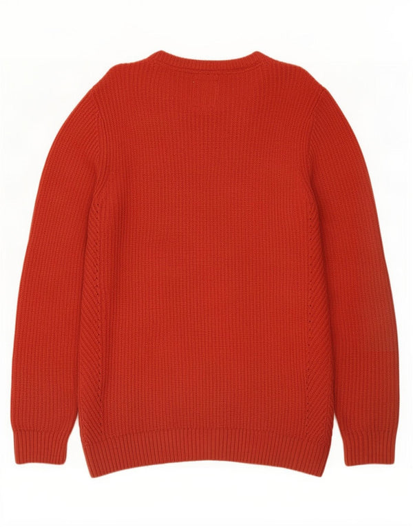 Fat Face Mens Boat Neck Jumper Sweater Medium Red Cotton