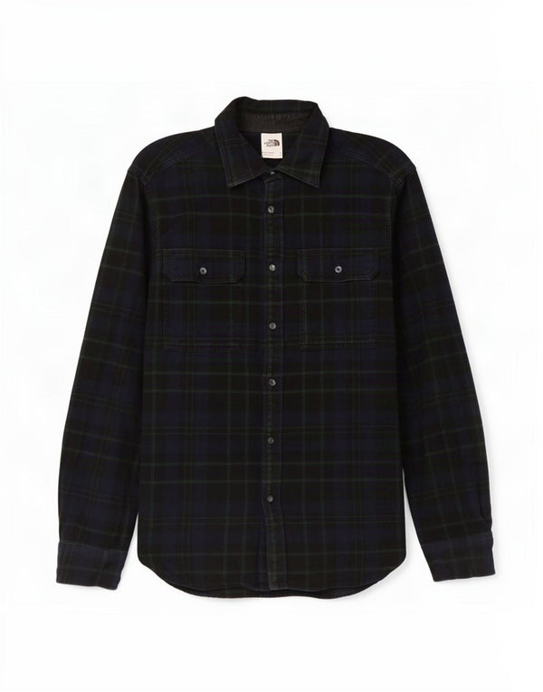 The North Face Herre Flanelskjorte Medium Navyblå Ternet Bomuld