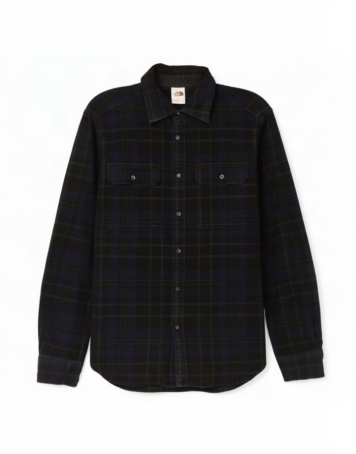 The North Face Camisa De Franela De Algodón A Cuadros Azul Marino Mediano Hombre