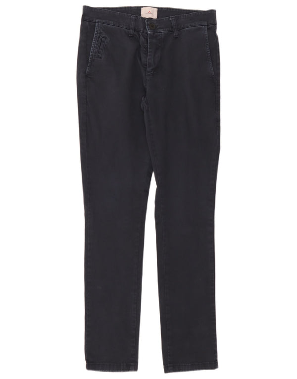Pantaloni chino slim da uomo PEUTEREY IT 44 XS W30 L32 Blu Navy Cotone