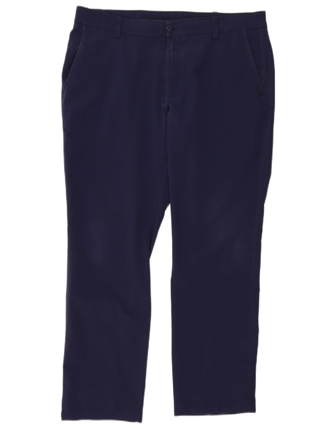 Pantaloni chino dritti da uomo Under Armour W40 L32 poliestere blu navy