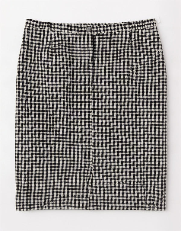 Damska spódnica midi Eastex UK 14 Medium W30 Czarna wełna w pepitkę