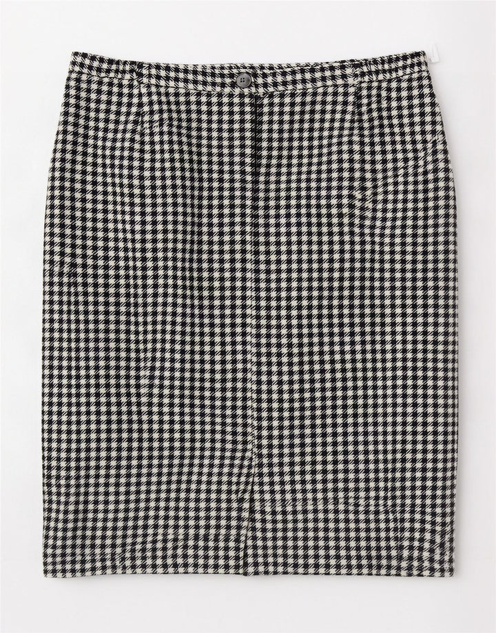 Damska spódnica midi Eastex UK 14 Medium W30 Czarna wełna w pepitkę
