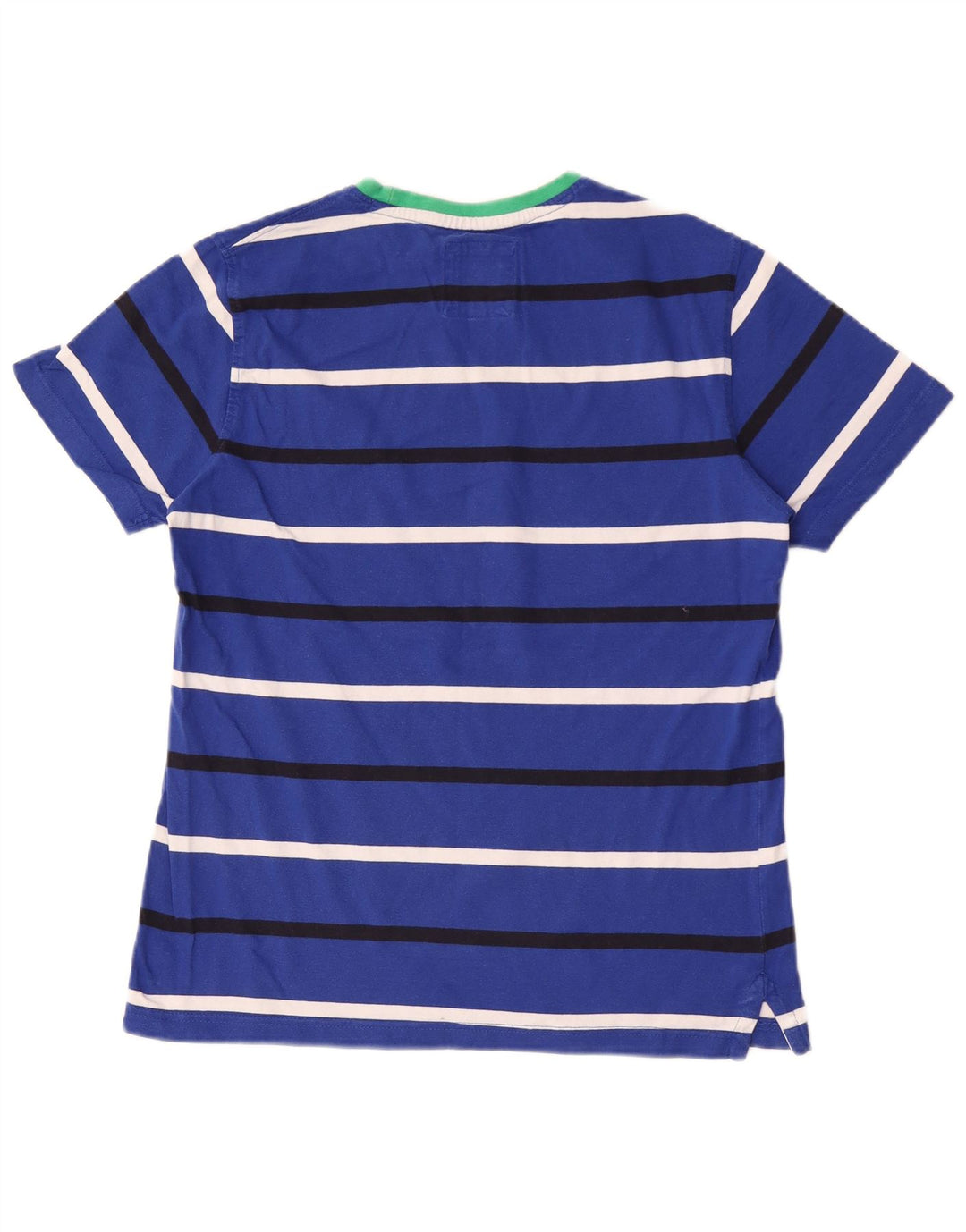 Besætningstøj Herre T-shirt Top Mellemblå stribet bomuld