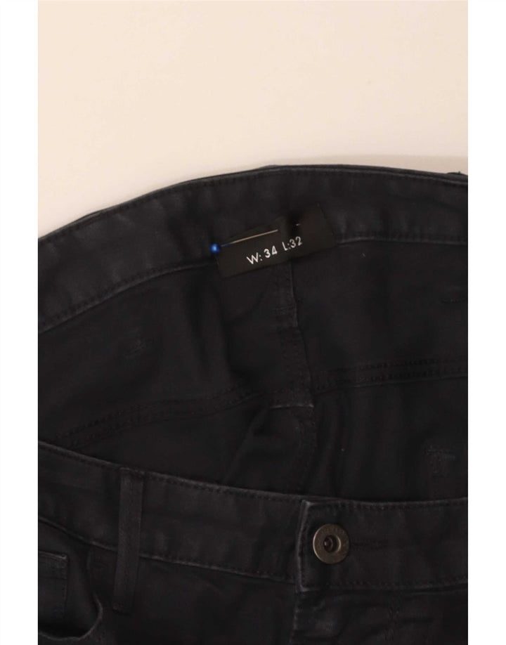 Мужские прямые джинсы Armani W34 L32 темно-синие