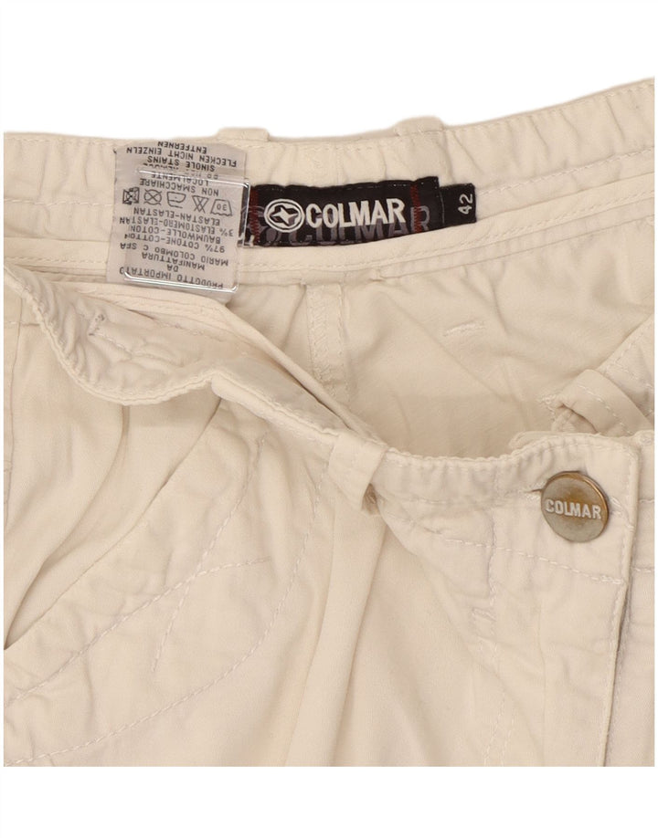 Colmar Womens Chino Shorts IT 42 Medium W30  White Cotton