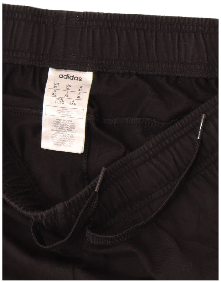Adidas Mens Tracksuit Trousers XL Black Cotton