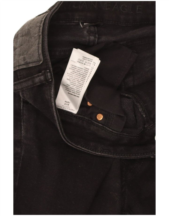 American Eagle Womens Cropped Jeans W30 L26 Sort bomuld