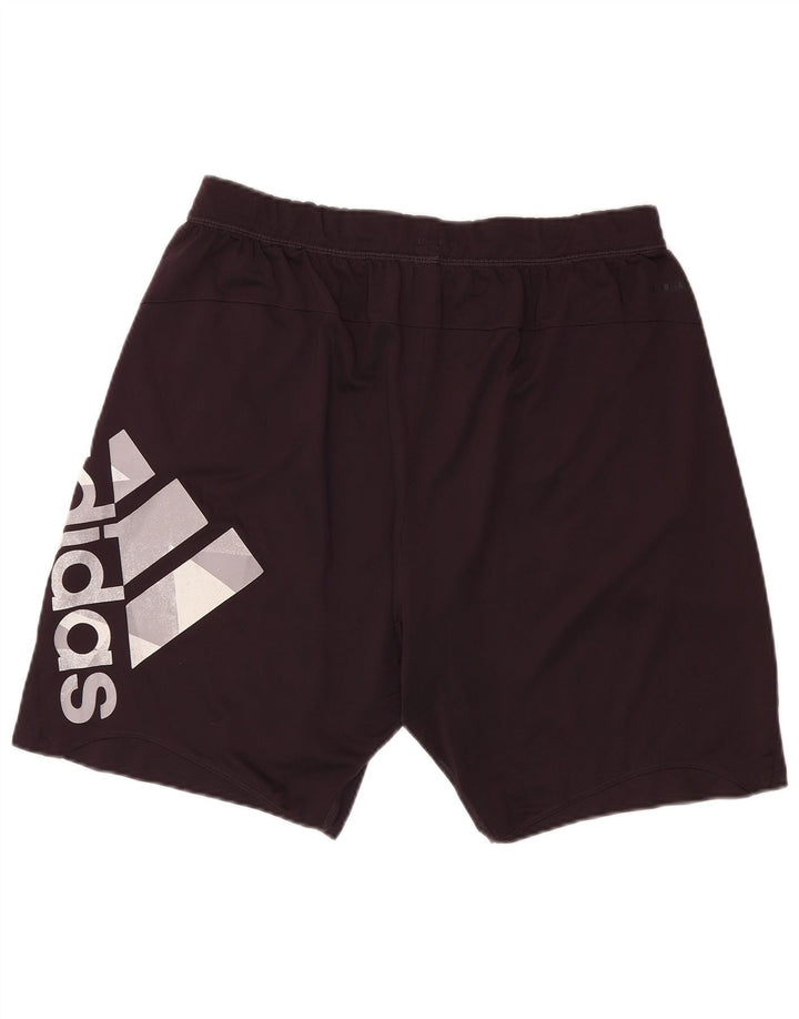 Adidas grafiske sportsshorts til mænd mellem sort polyester