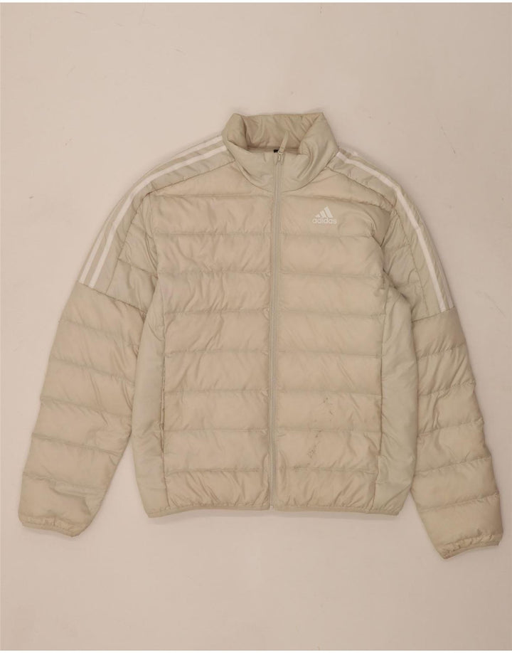 Adidas Chaqueta acolchada para hombre ES 38 Poliéster beige medio