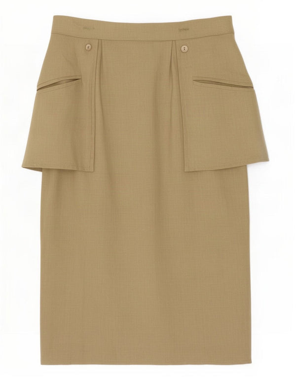 Vintage Womens Cargo Skirt IT 44 Medium W26 Khaki