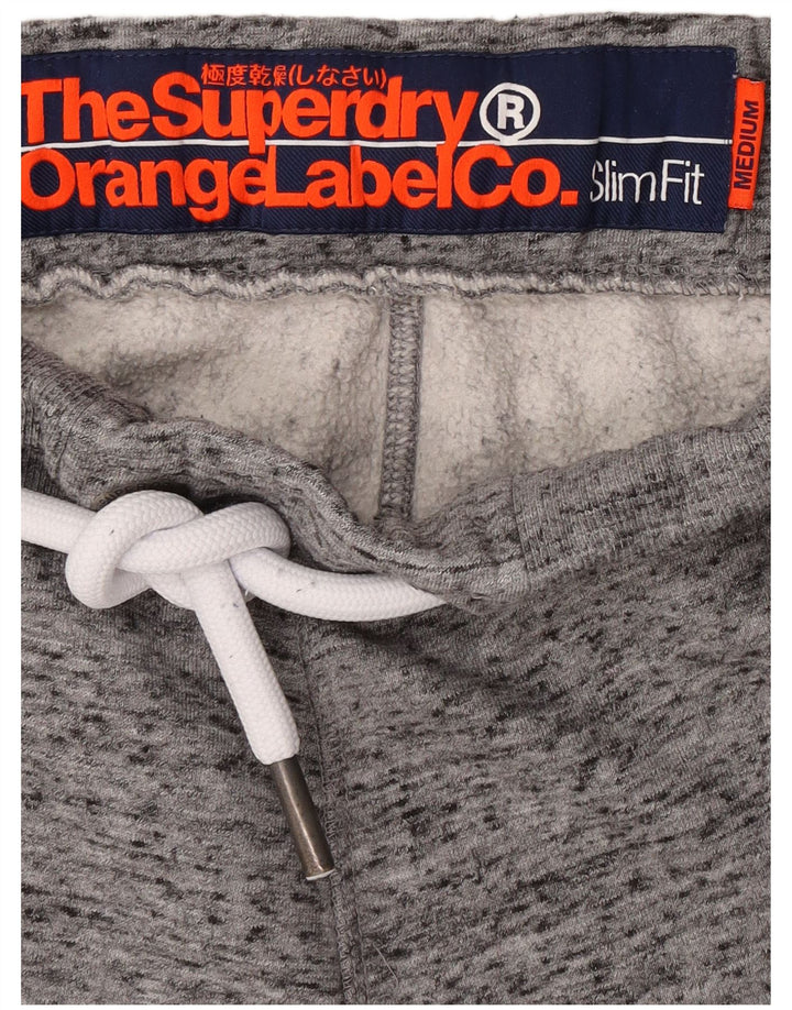 Superdry Womens Tracksuit Trousers Joggers UK 12 Medium Grey Flecked