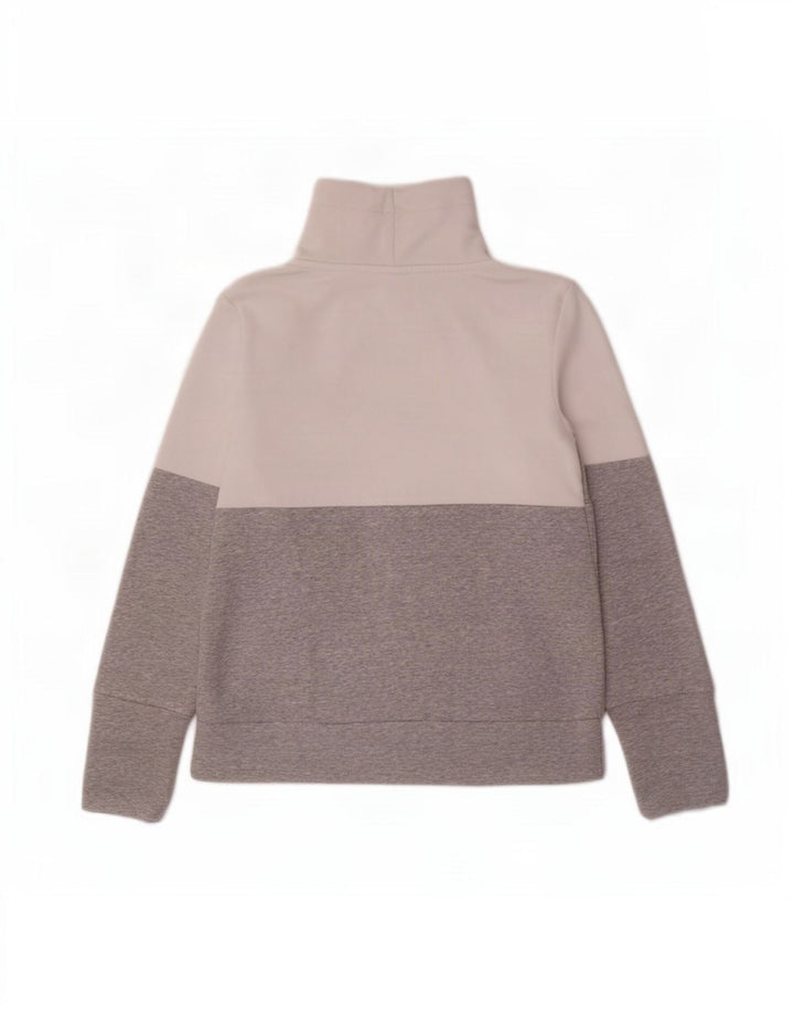 Puma Sweat-shirt graphique pour femme UK 10 Small Gris Colorblock