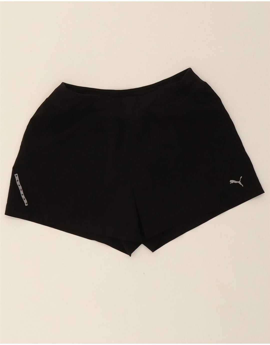 PUMA Womens Sport Shorts UK 10 Small Black Vintage Puma and Second-Hand Puma from Messina Hembry 