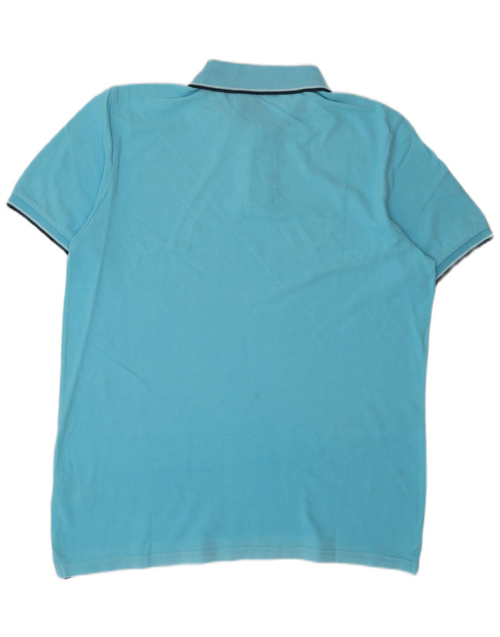 Lee Herren-Poloshirt mit normaler Passform, große blaue Baumwolle