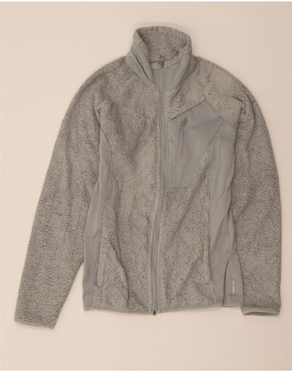Columbia Womens Fleece Jacket UK 10 Small Grey Polyester