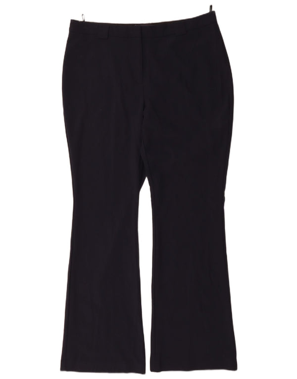 Marks & Spencer Pantaloni casual cu talie înaltă pentru femei UK 16 Large W36 L32 Bleumarin