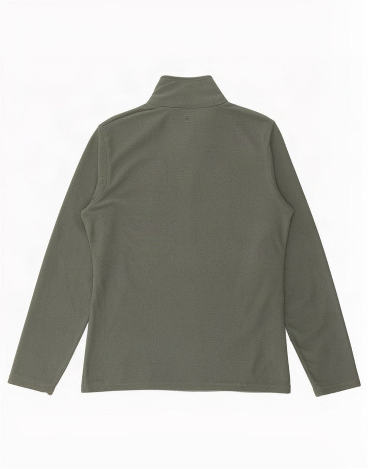 Mountain Warehouse Womens Zip Neck Fleece Jumper UK 14 Medium Khaki