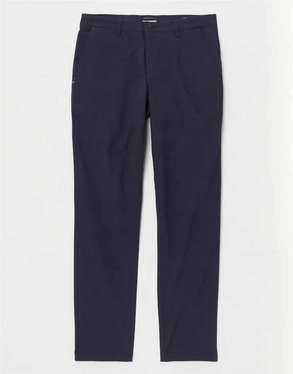 Calça Chino Slim Masculina Hugo Boss W30 L31 Azul Marinho Poliéster