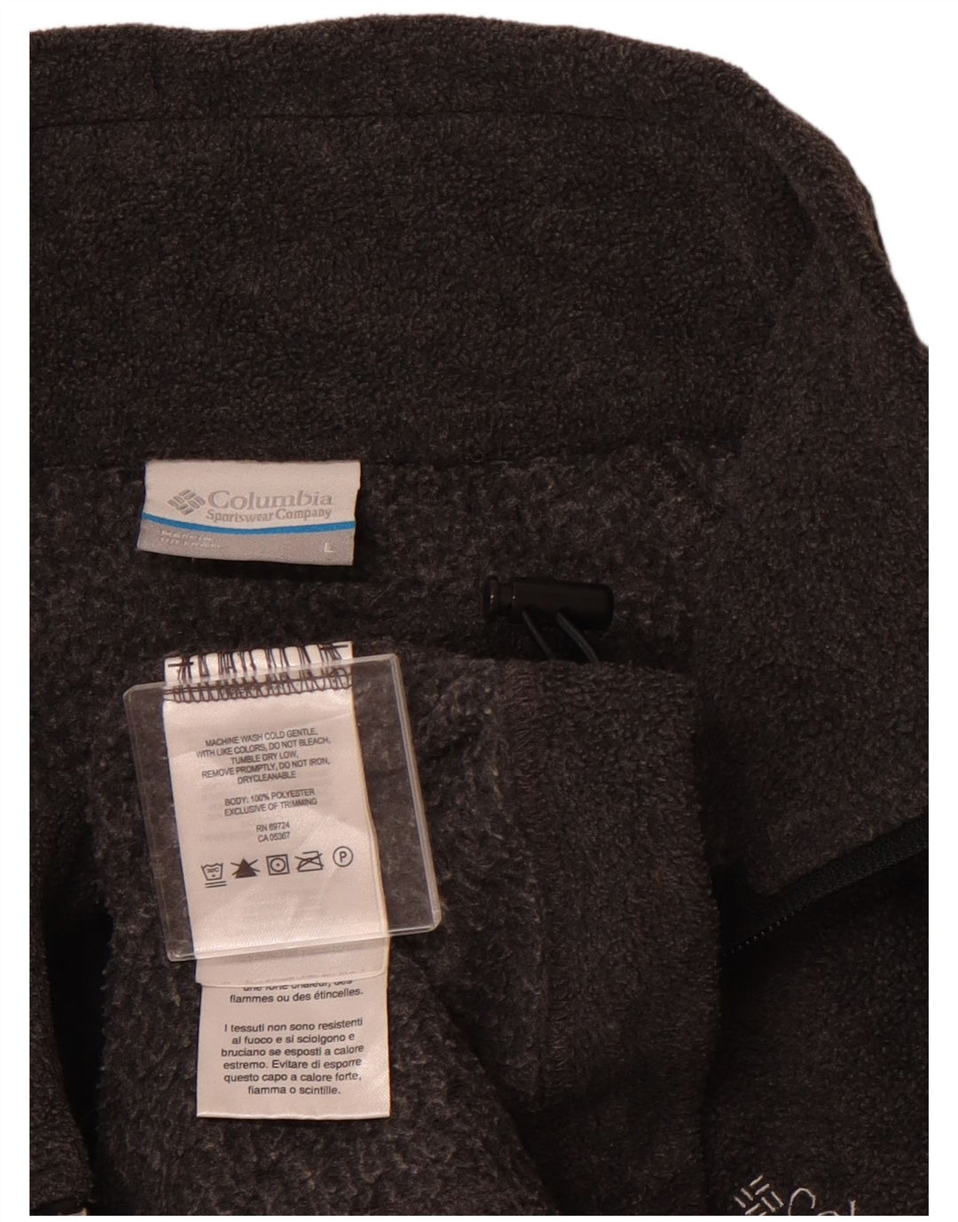 Columbia Womens Fleece Jacket UK 16 Large Grey Polyester