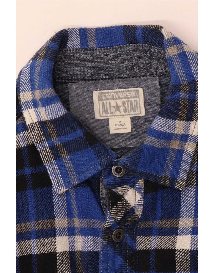 Converse Mens Flannel Shirt Medium Blue Check