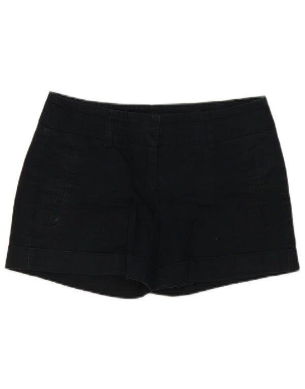 Zara Mujer Pantalones Cortos Chinos Pequeños W26 Algodón Negro