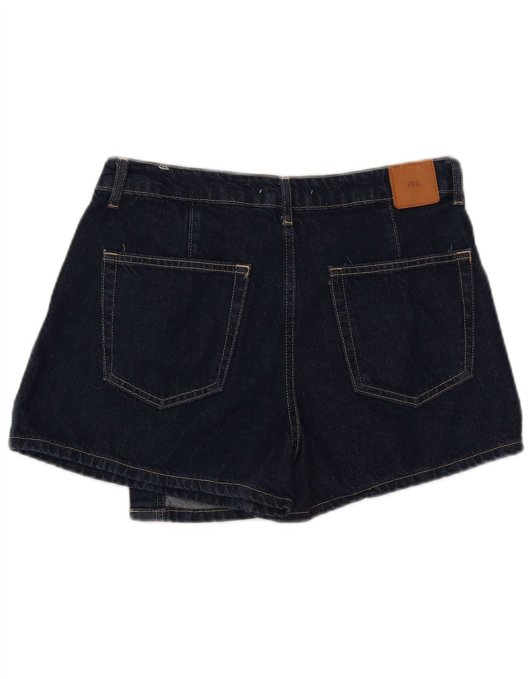 Pantaloni scurți din denim pentru femei Zara Medium W28 Bumbac bleumarin