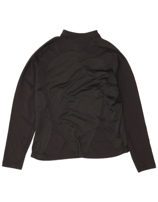 Nike Haut à manches longues avec col zippé pour femme US 16/18 XL Noir