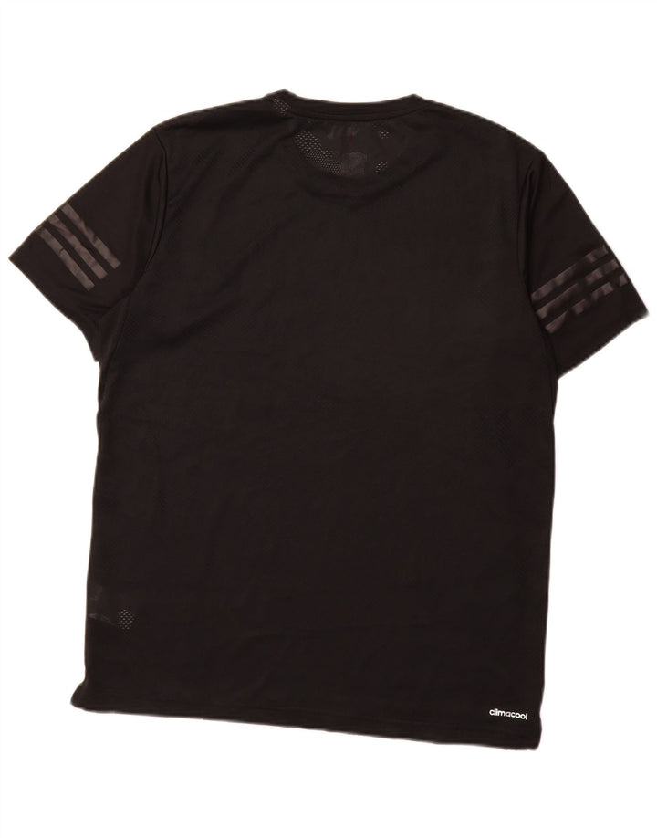 Adidas Mens Climacool T-Shirt Top Large Black Polyester