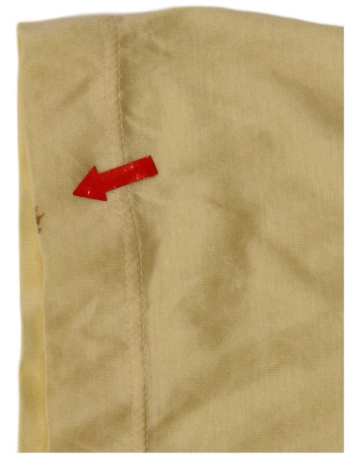 Vintage Herren Poloshirt Kleine gelbe Baumwolle