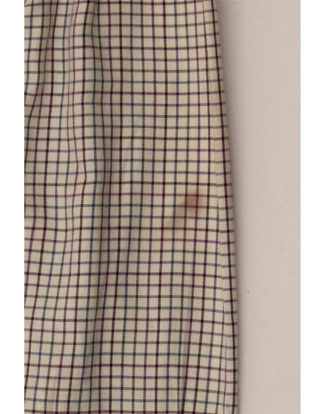 Barbour Mens Shirt XL Off White Check Cotton