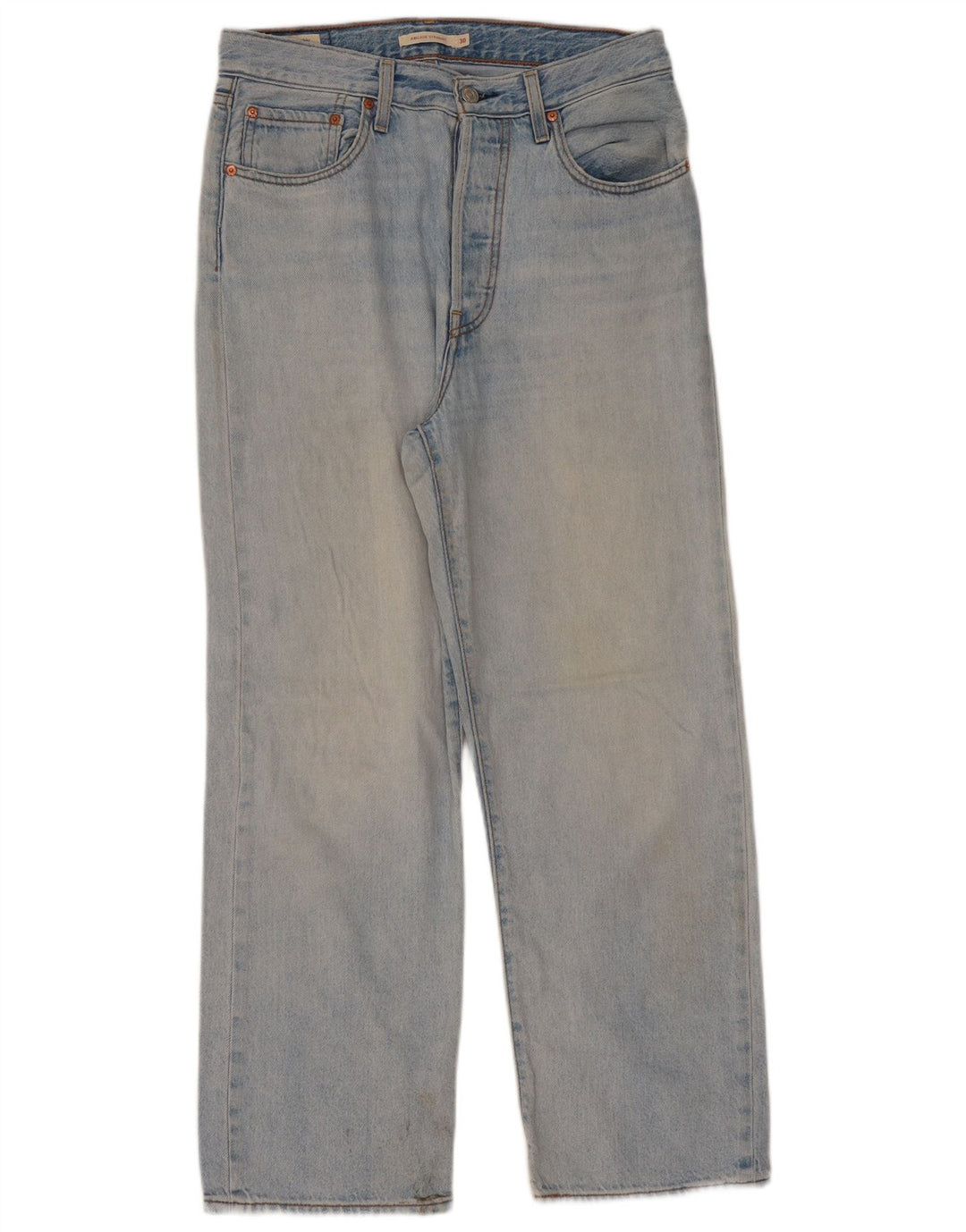 Levi's Womens Ribcage Straight Jeans W30 L29 Blue Cotton