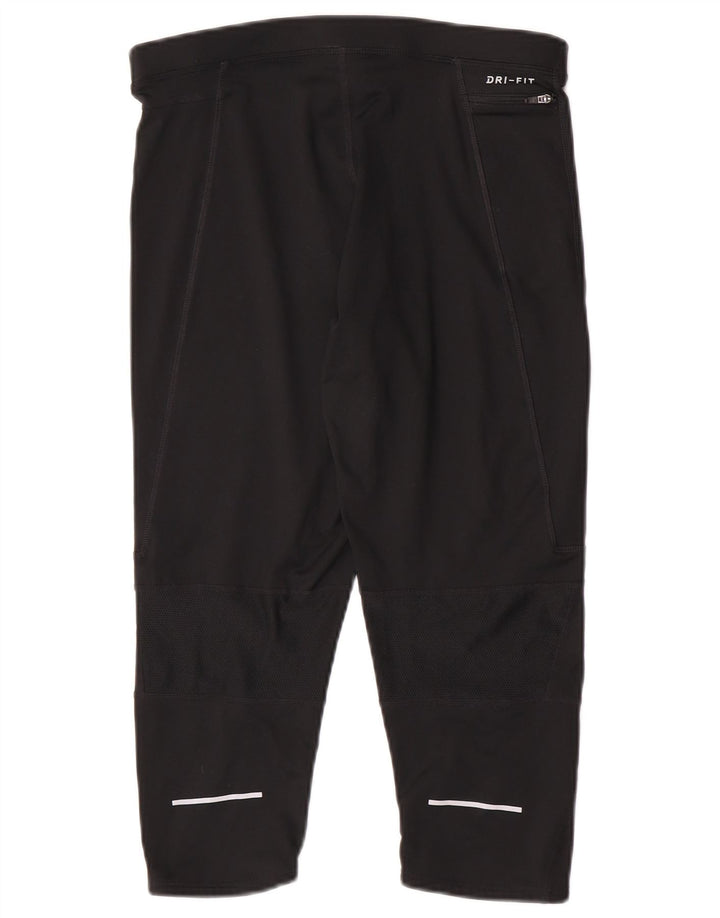 Nike Herren Dri Fit Capri Leggings XL Schwarz Polyester