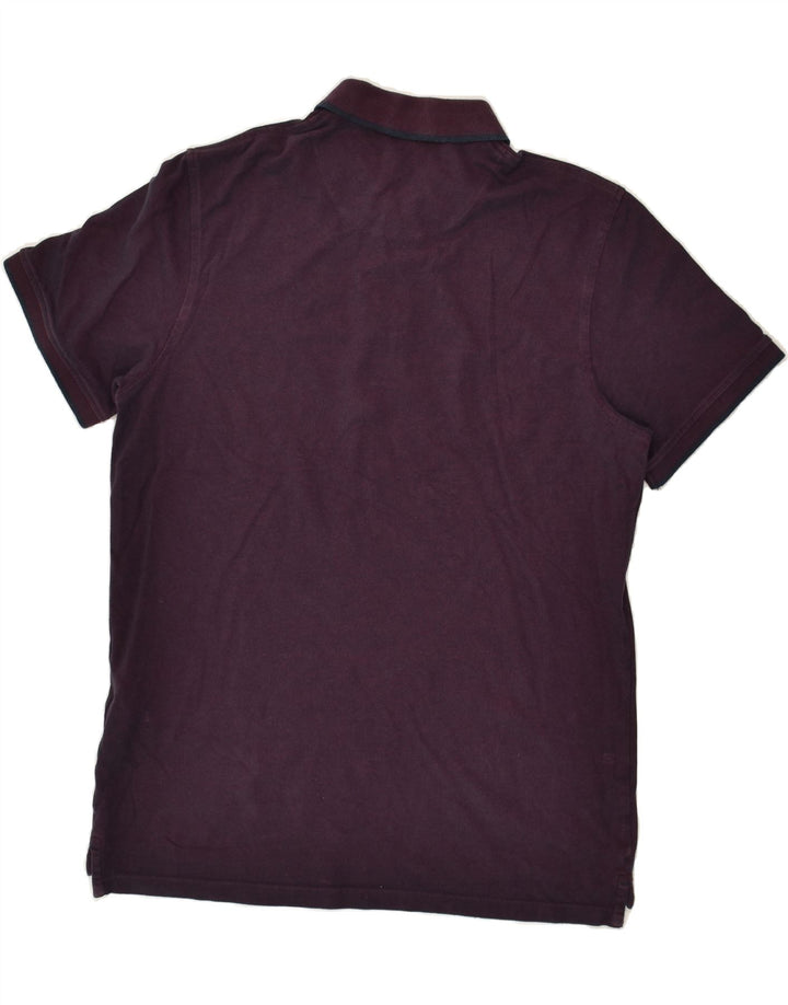JACK & JONES Mens Polo Shirt Large Maroon Cotton | Vintage Jack & Jones | Thrift | Second-Hand Jack & Jones | Used Clothing | Messina Hembry 