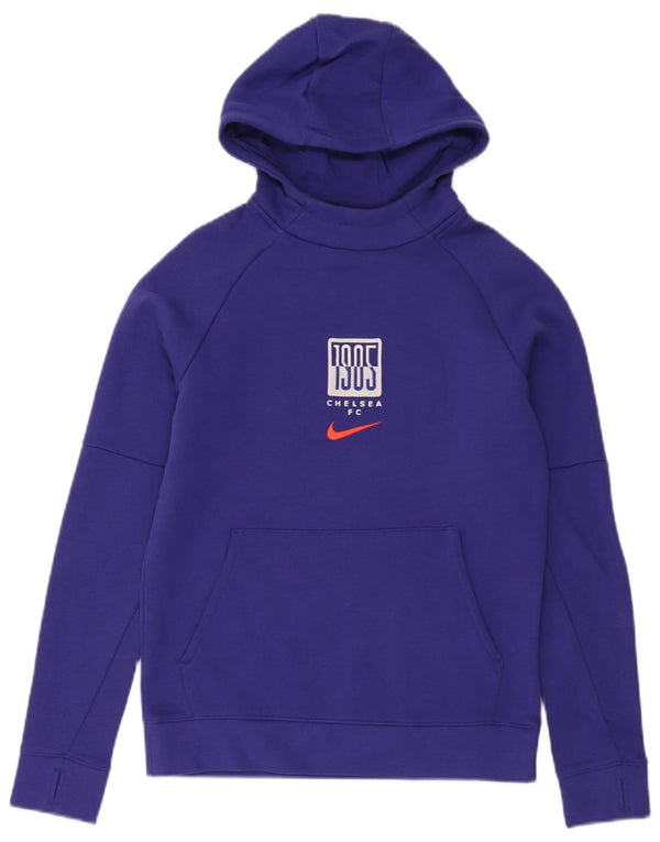 Felpa con cappuccio grafica Nike Chelsea FC da ragazzo, 12-13 anni, grande, cotone viola