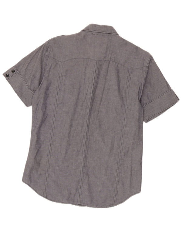 G-Star Chemise militaire à manches courtes homme gris moyen coton