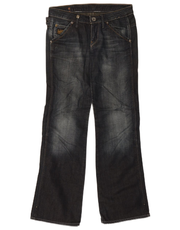 G-Star Womens Bootcut Jeans W25 L29 Navy Blue Colourblock Cotton