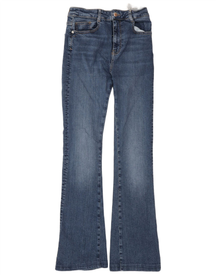 Jeans svasati da donna Zara EU 38 Small W28 L32 cotone blu