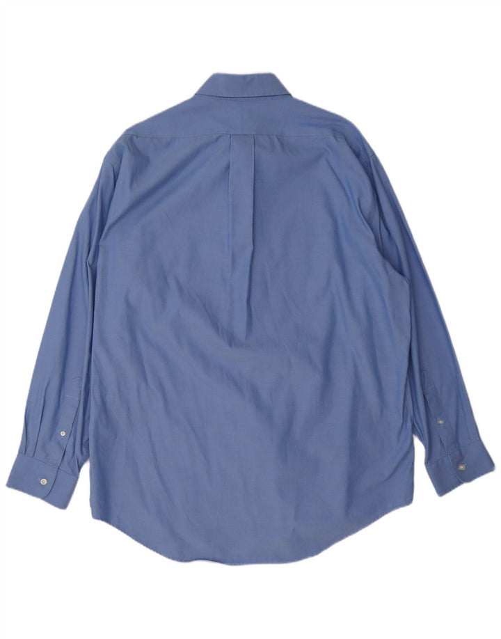 Lands End Chemise Homme Taille 17 43 XL Coton Bleu