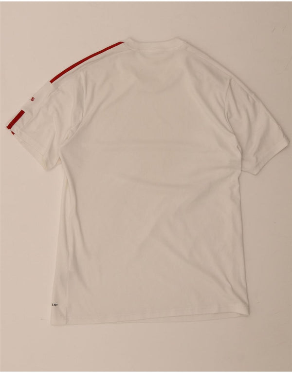 Adidas Mens Aeroready T-Shirt Top Medium White Polyester