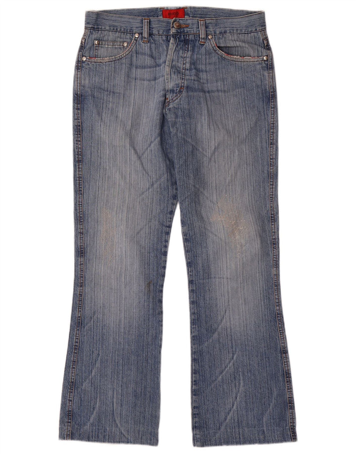 HUGO BOSS Herre Bootcut Jeans W34 L30 Blå Bomuld
