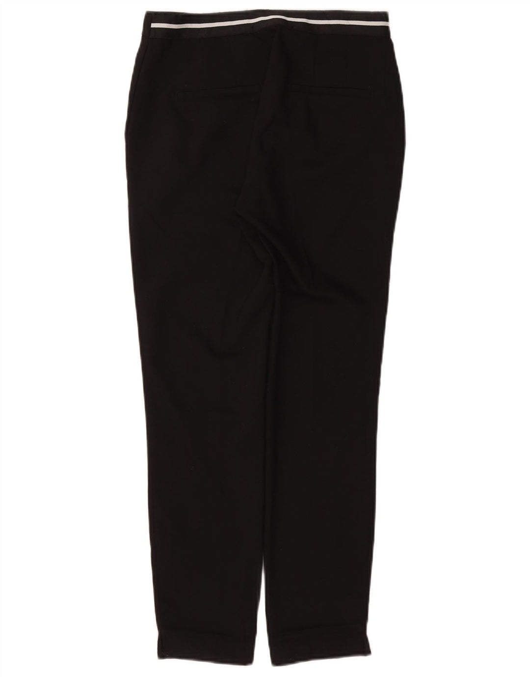 Zara Womens Slim Chino Trousers Small W26 L26 Black