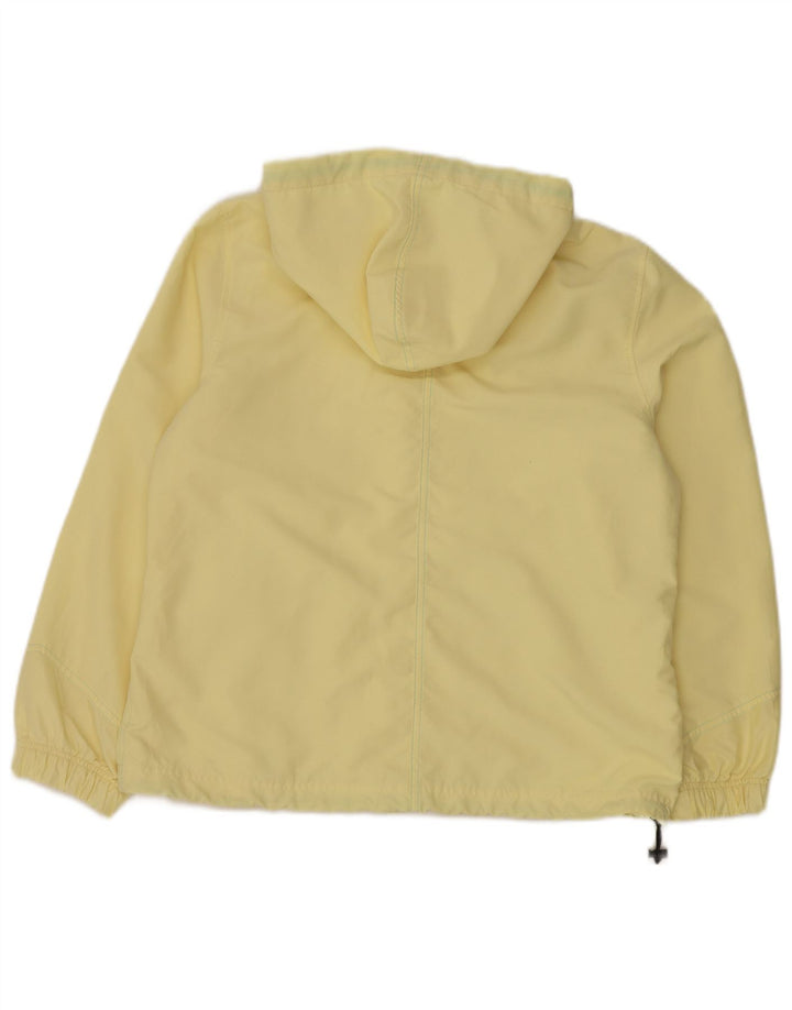 Reebok Womens Hooded Rain Jacket UK 14 Large Yellow Polyester