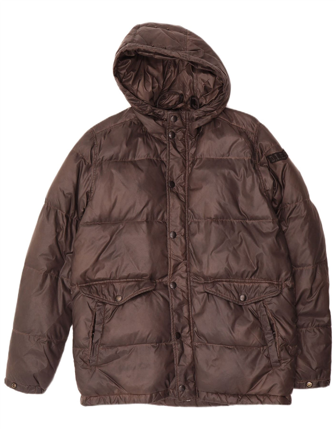 Diesel Ανδρικό μπουφάν με κουκούλα UK 38 Medium Grey Nylon