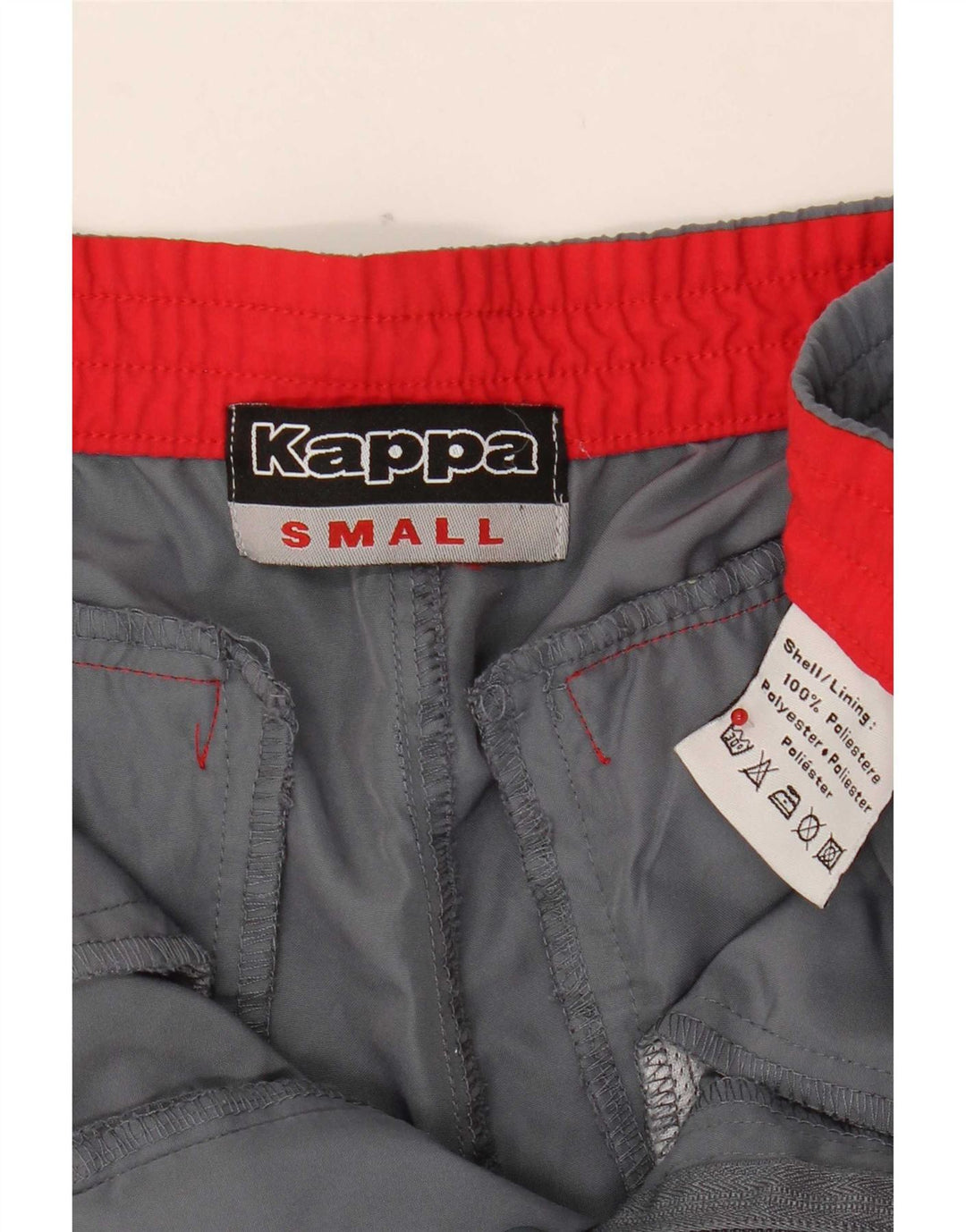 Kappa Mens Capri Trousers Small W29 L18 Grey Polyester