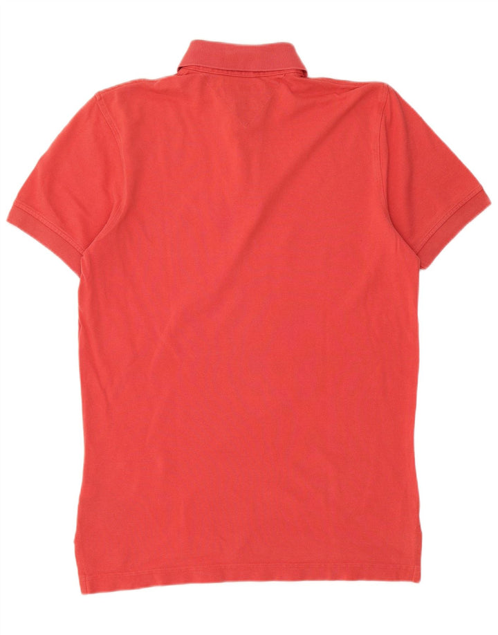 Tommy Hilfiger Mens Polo Shirt Small Red Cotton