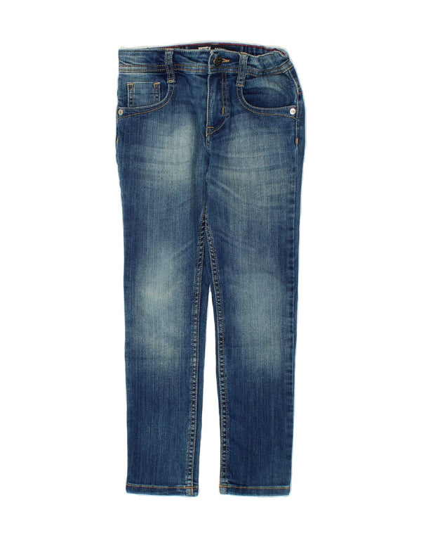LEVI'S Girls Skinny Jeans 7-8 Years W21 L22  Navy Blue Cotton